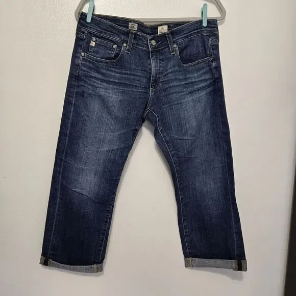 Adriano Goldschmied Jeans Women's Size 30 Tomboy Crop Relaxed Straight Capri Low - Picture 1 of 10